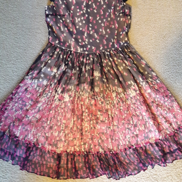 Red Valentino Silk Bunny Print Dress - Size 40